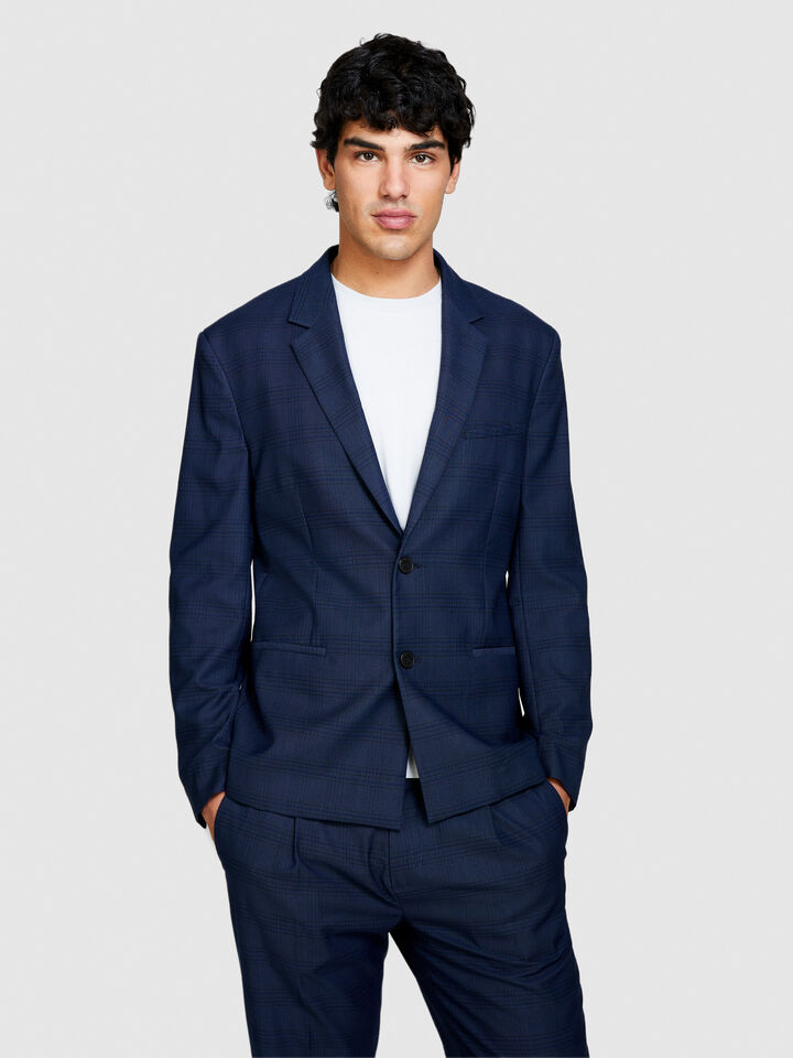 Single-breasted blazer - men's blazers - Dark Blue | Sisley image number 4